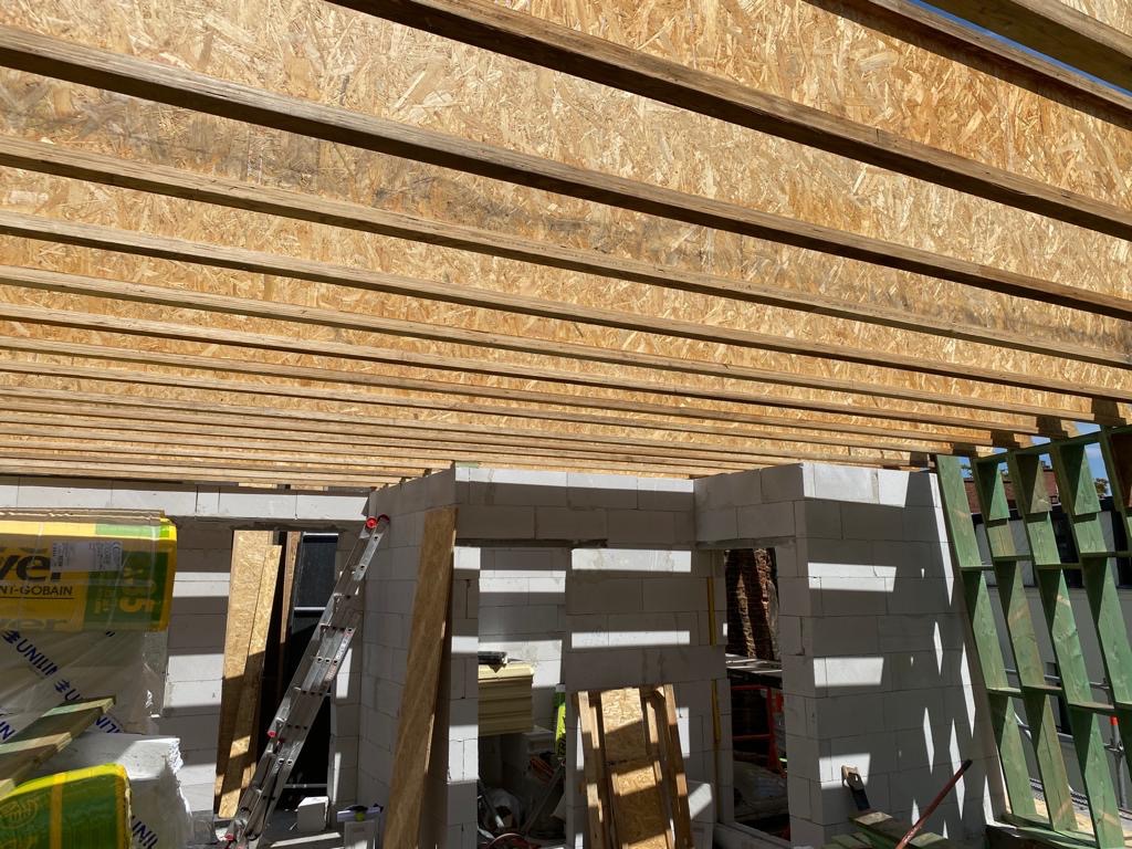 Opbouw nieuw dak/mansarde